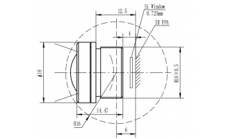 13mm f/1.1 Athermalized Lenses for LWIR Thermal Imaging Camera